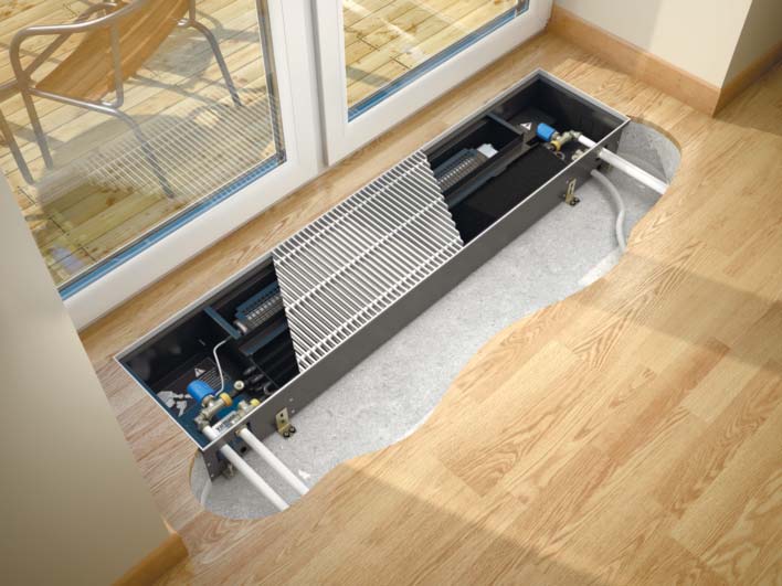 Как сделать батареи в полу